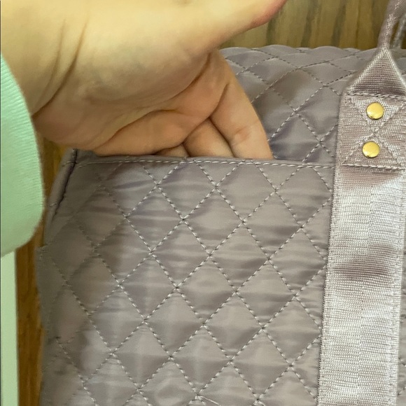 LOVEVOOK UEC Lavender Quilted Travel Bag Purple Duffel Overnight - Picture 3 of 11